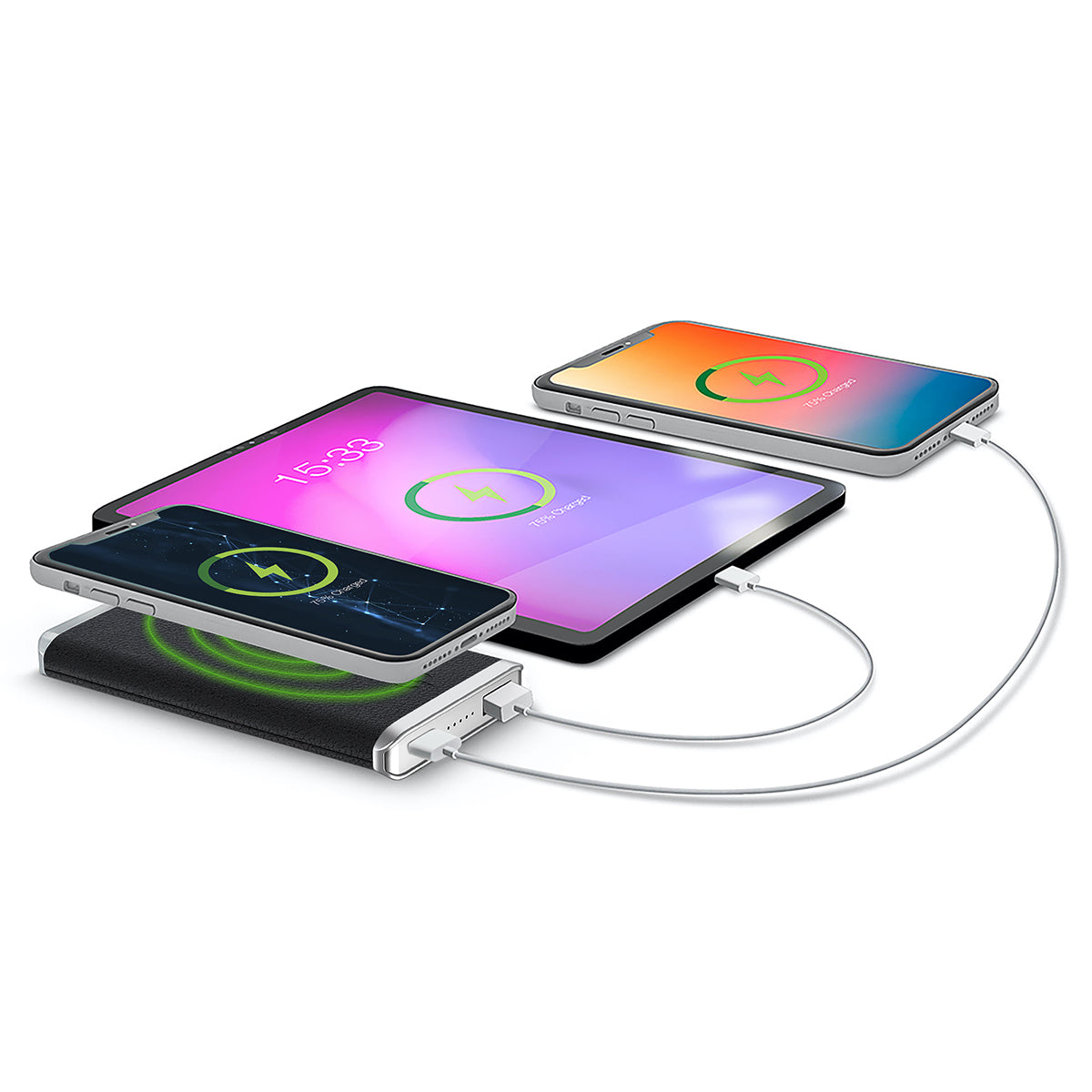 Leather Wireless Charging Power Bank