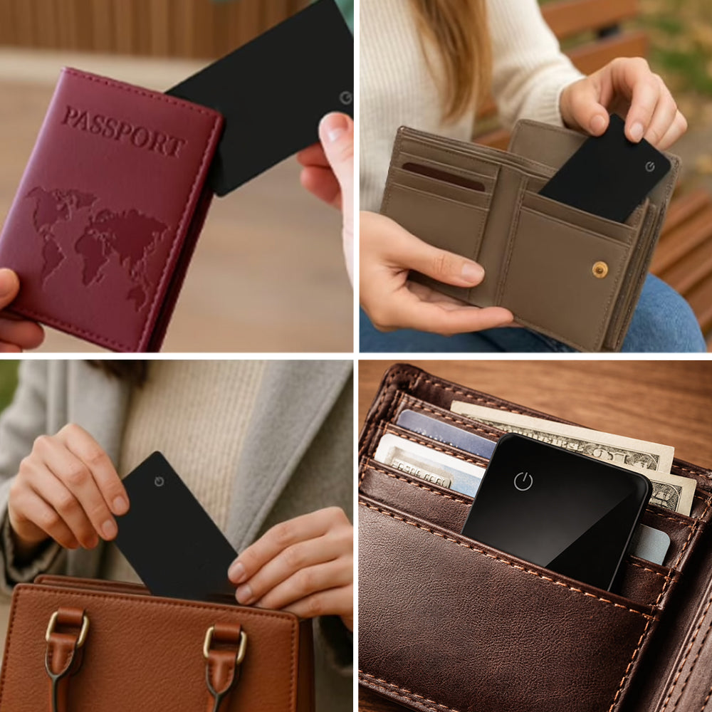 Universal Tracker Card with Apple Find My & Google/Android Find Hub