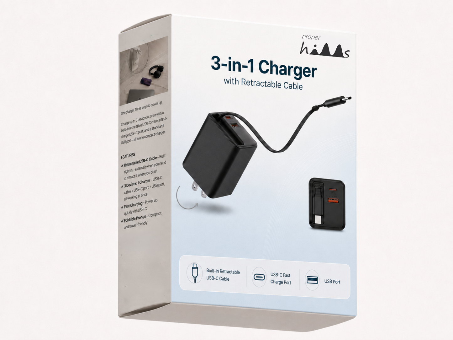 3in1 Retractable Adapter