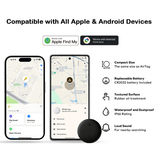 Universal Tag Trackers (2 Pack) - Apple Find My Network